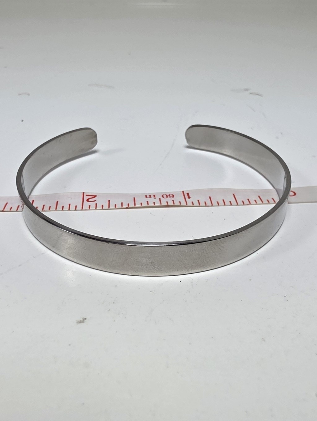 Womens SilverTone Stainless Steel Cuff Bracelet Classic Minimal